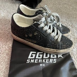 GGDB Hi Star - Black Glitter - Size 38